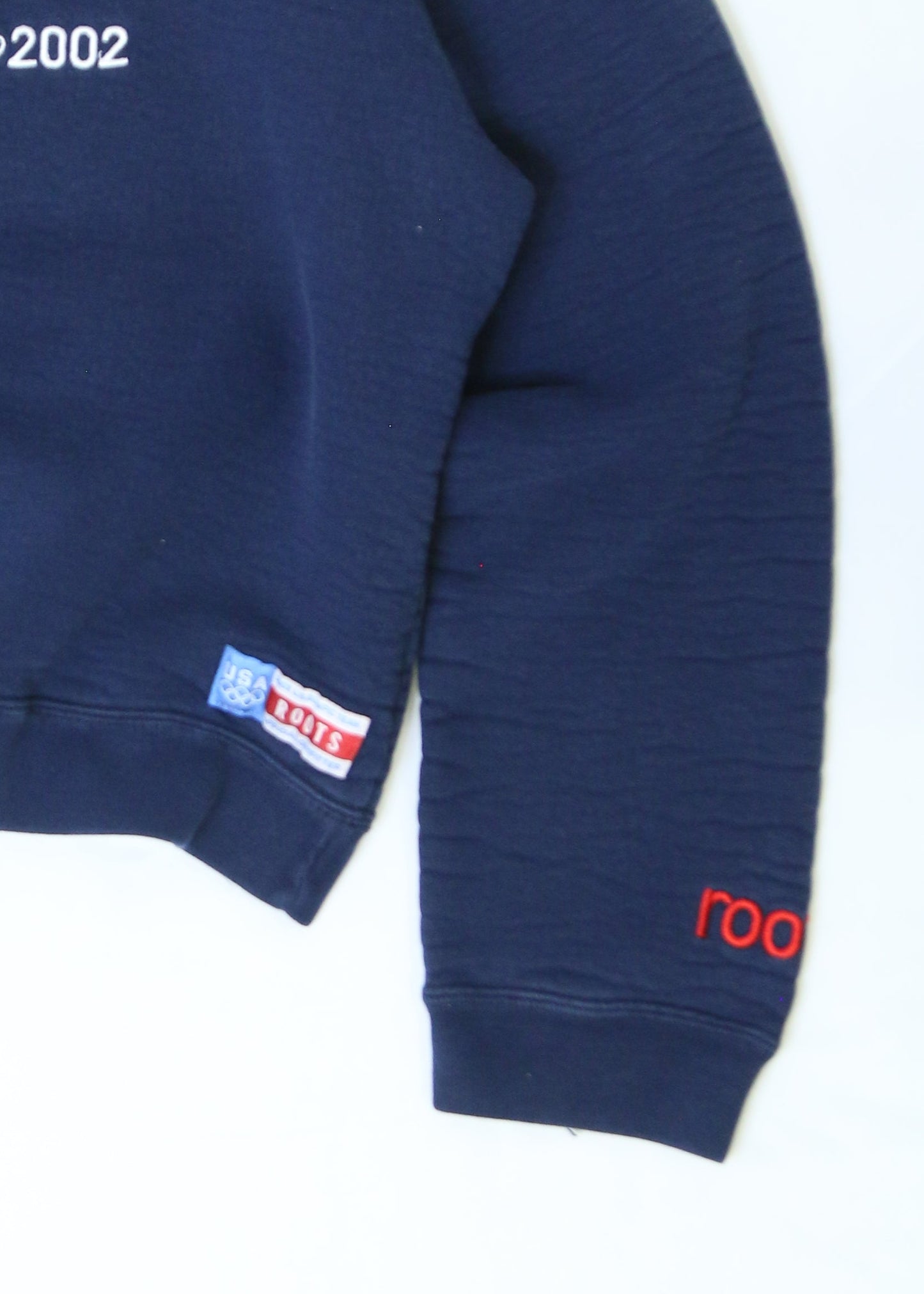 Women's Vintage Roots 2002 Olympics Team USA 1/2 Zip Size Small