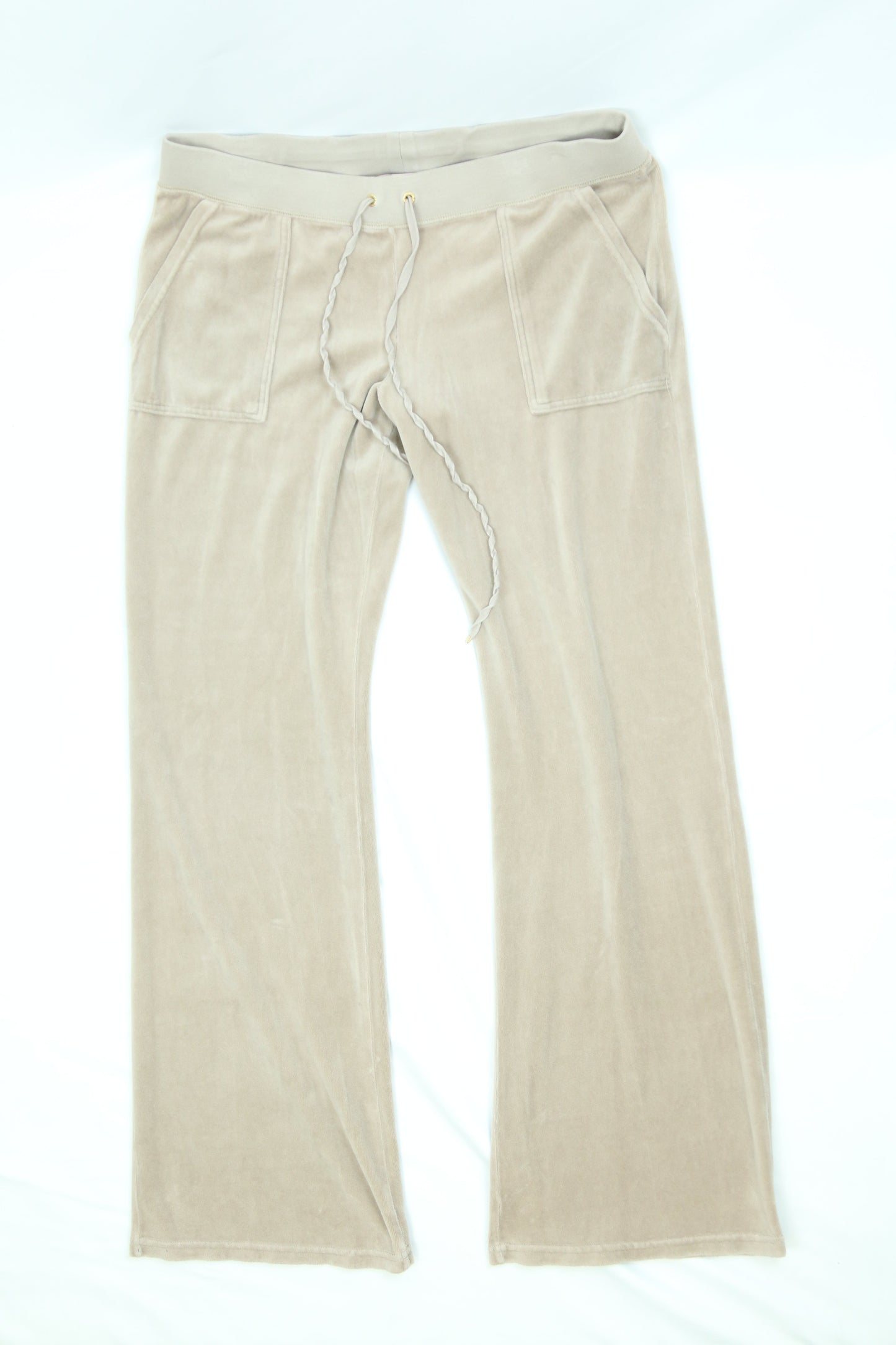Women's Beige Juicy Couture Velour Pants Size XL