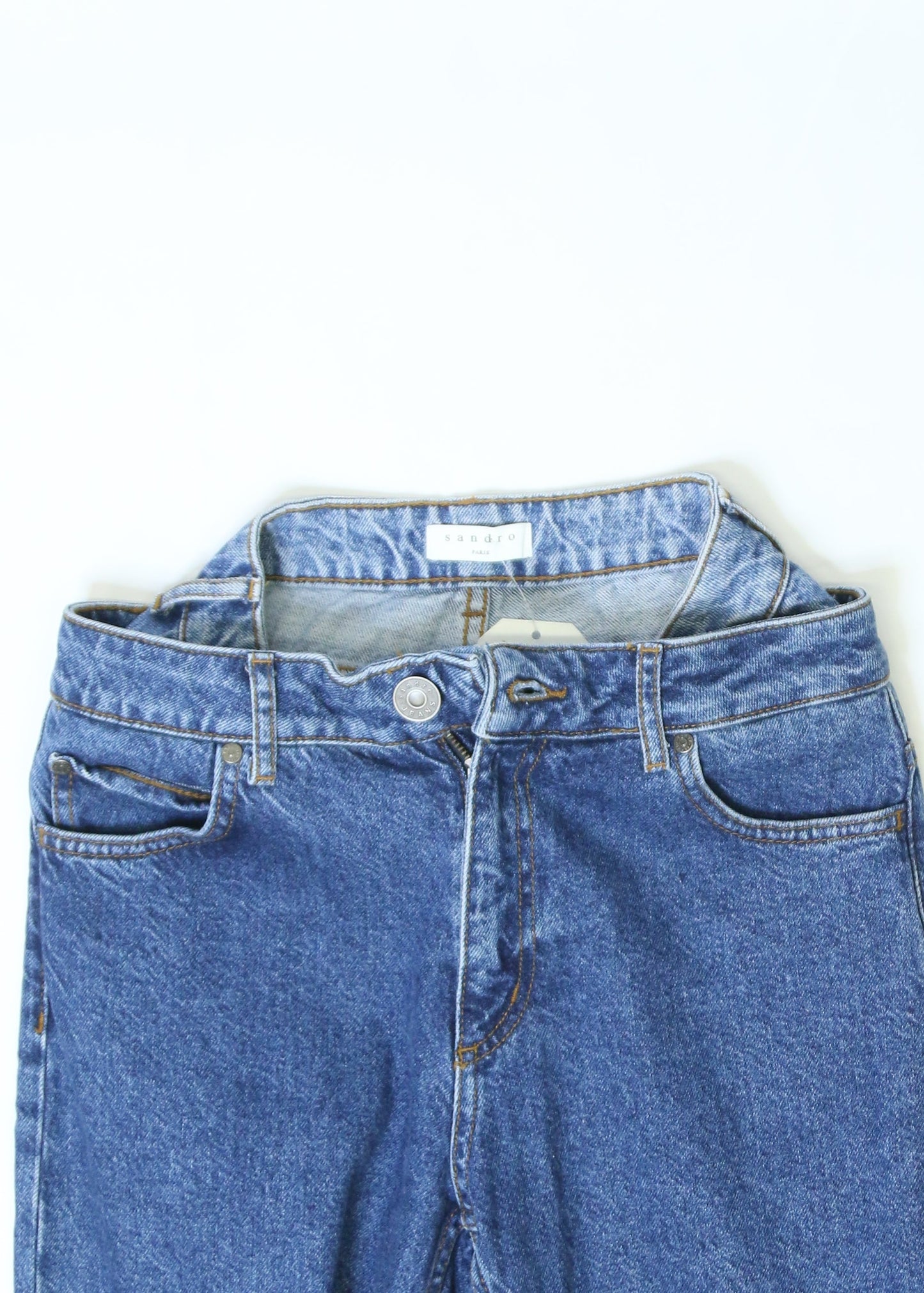 Women's Sandro Double Waistband Boyfriend Jeans Size 24"