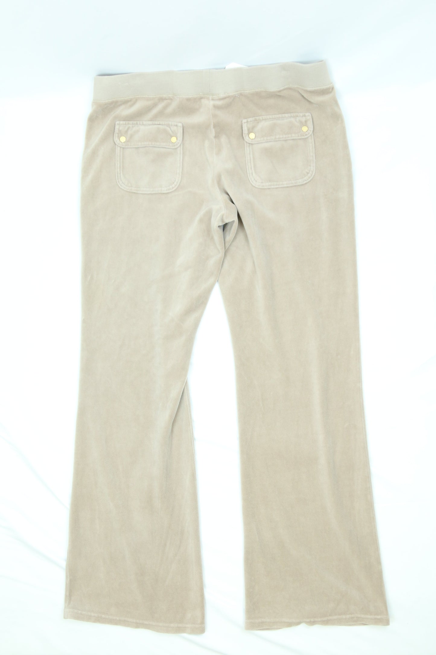 Women's Beige Juicy Couture Velour Pants Size XL