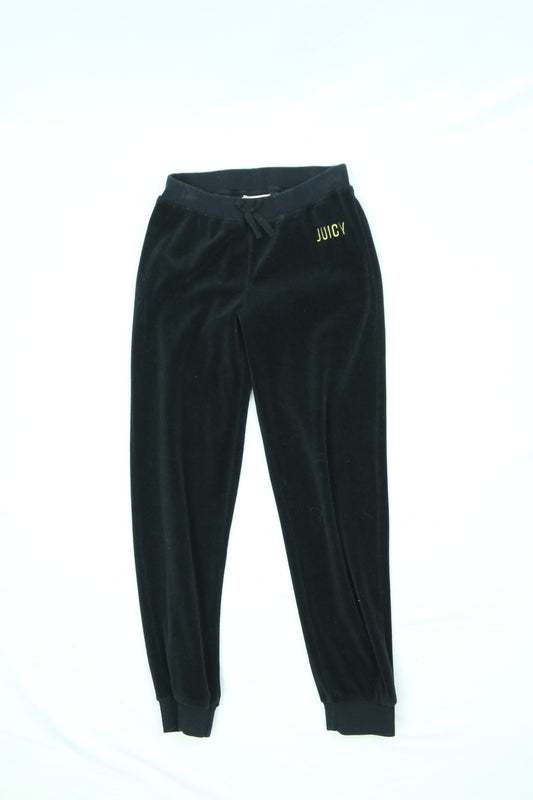 Women's Black Juicy Couture Velour Track Pants Size 24"