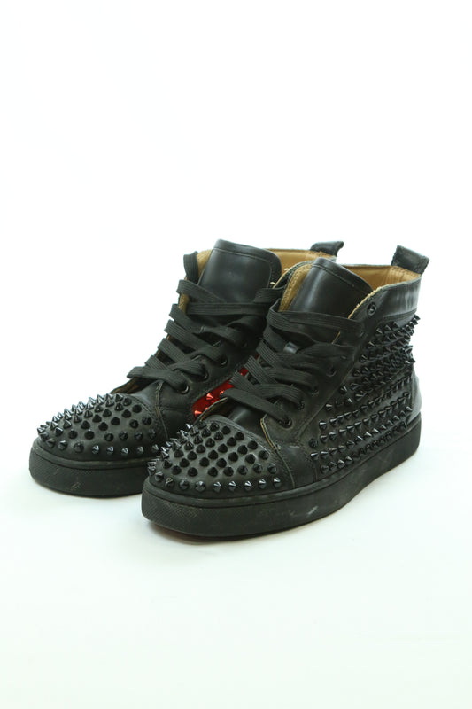 Men's Christian Louboutin Louis Spikes High-Top Sneaker Size 8