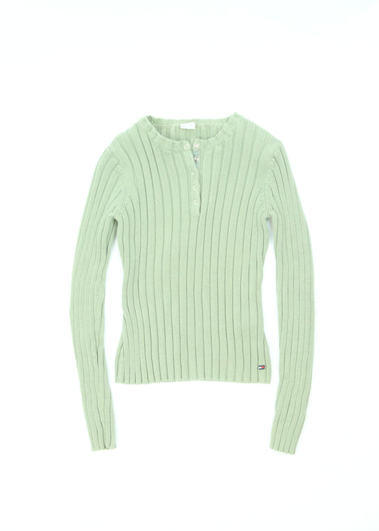 Women's Vintage Tommy Henley Sweater Size Large