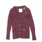 Women's Abercrombie & Fitch Maroon Button-up Cardigan Sweater Size Medium