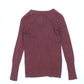 Women's Abercrombie & Fitch Maroon Button-up Cardigan Sweater Size Medium