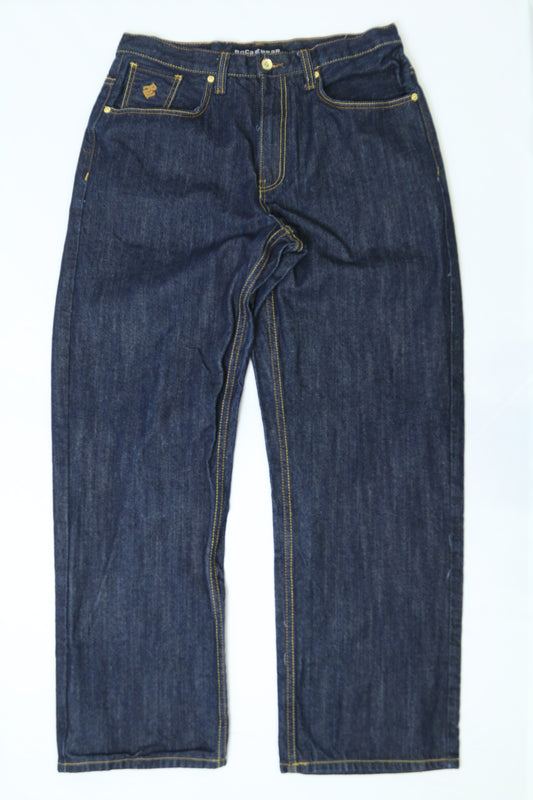 Men's Vintage Rocawear Baggy Denim Jeans Size 34"