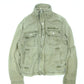 Men's Olive Green Hollister Military-Style Field Jacket Size Small