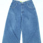 Men's Vintage Snake Eyes Wide-leg Denim Jeans Size 32"