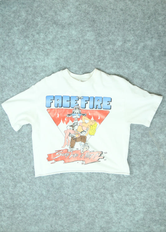 Men's "Face The Fire" Graphic T-Shirt Size Medium