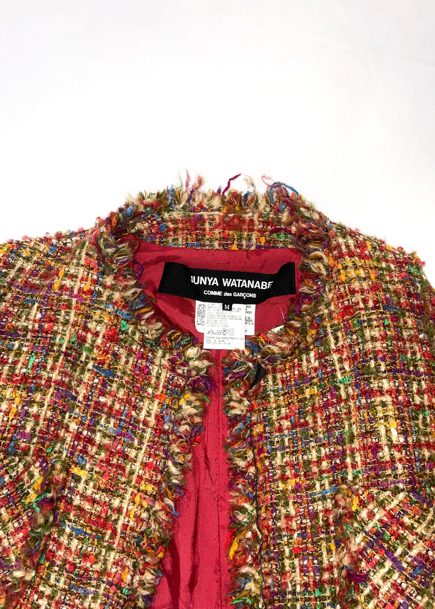 Women's Junya Watanabe Multicolor Tweed Jacket Size Medium