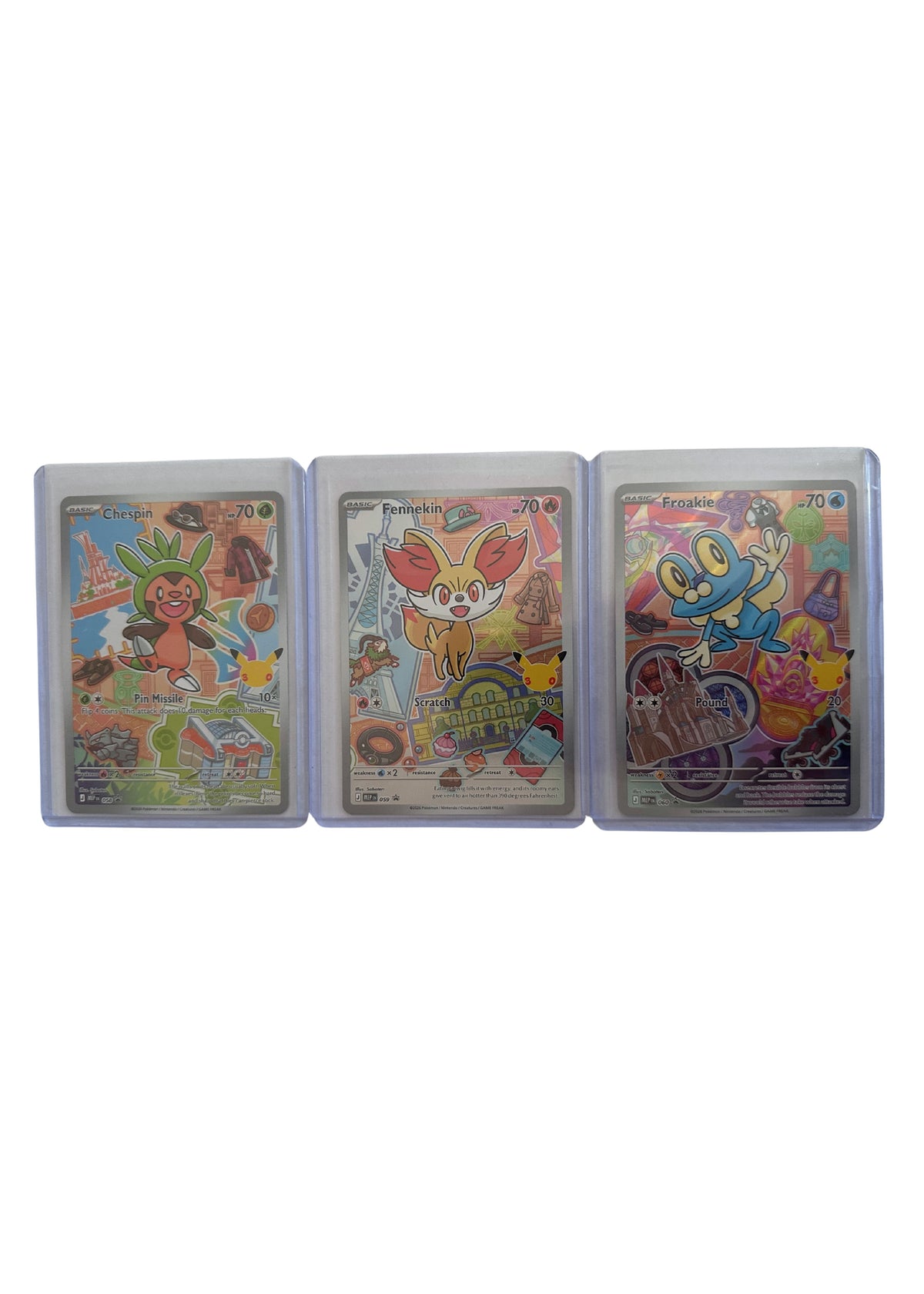 Pokemon First Partner Collection Gen 6 MEP Promo Cards - Front