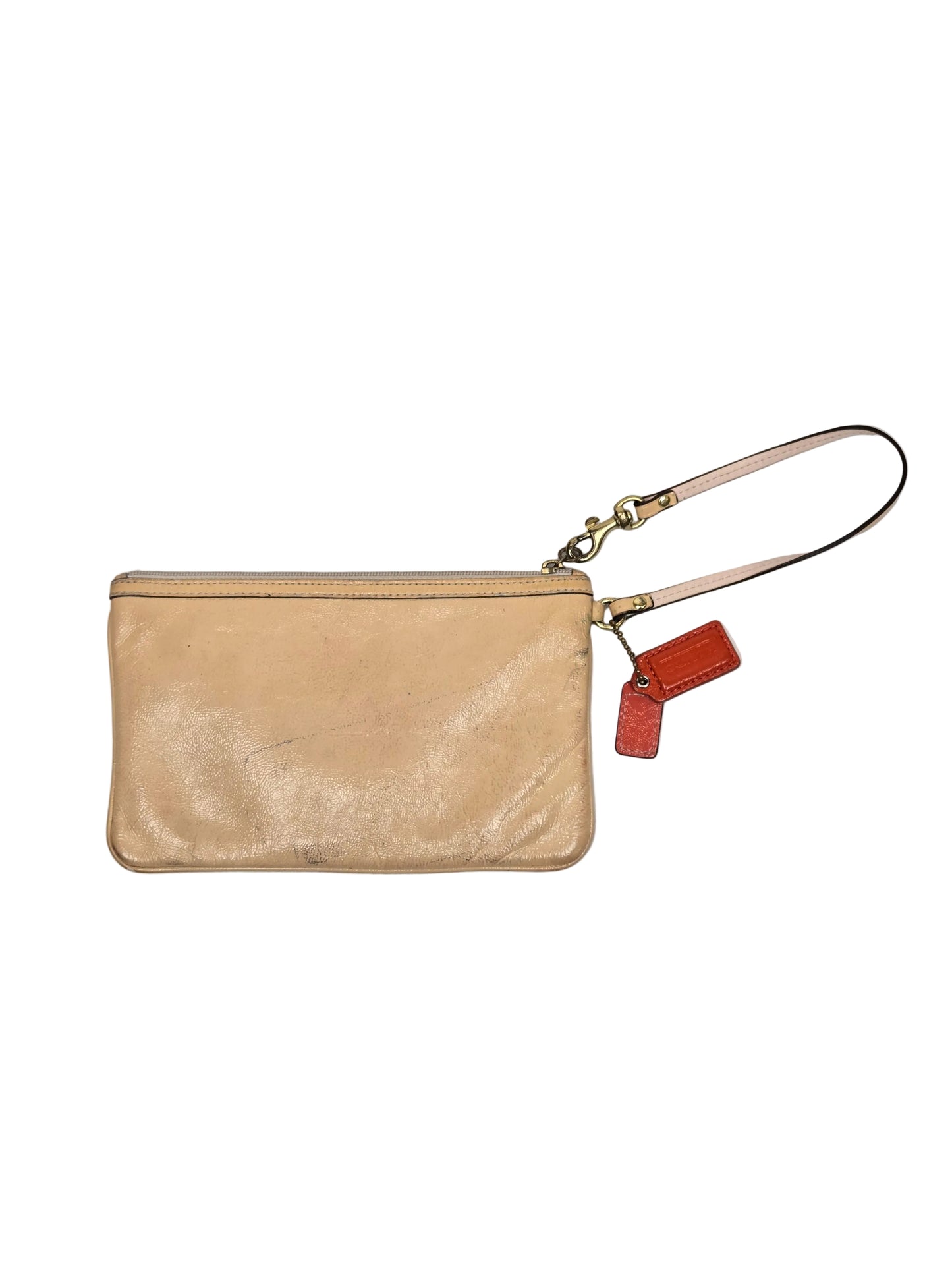 Women's Coach Leather Wristlet (Multicolor)
