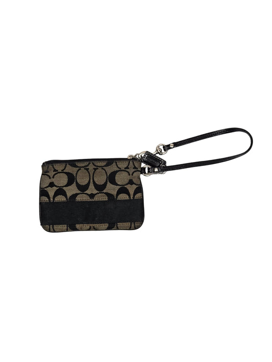 Women's Coach Wristlet (Black/Grey)