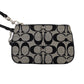 Women's Coach Wristlet (Black/Grey)