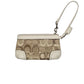 Women's Coach Wristlet (Beige/White)