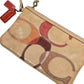 Women's Coach Leather Wristlet (Multicolor)