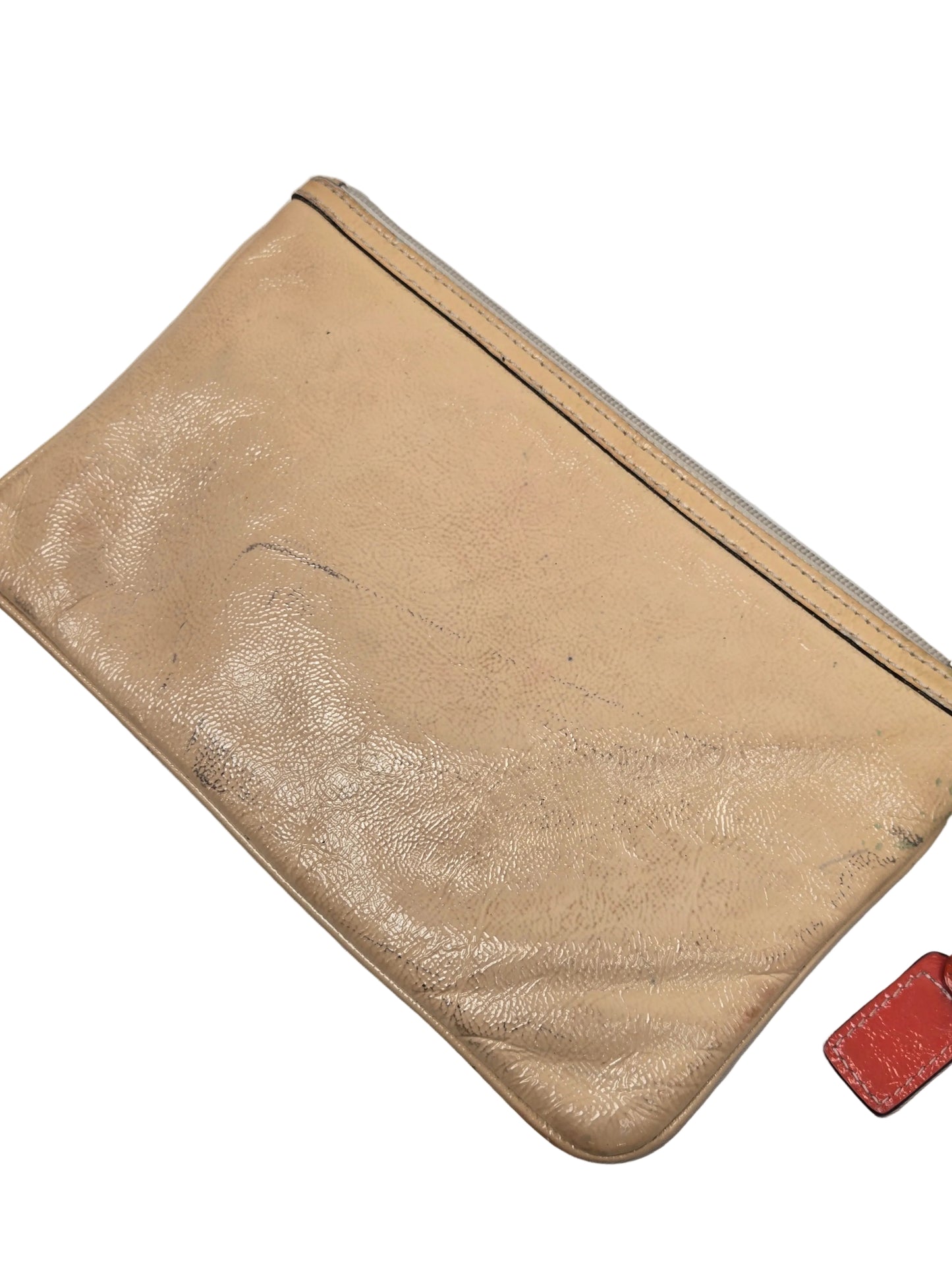 Women's Coach Leather Wristlet (Multicolor)
