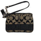 Women's Coach Wristlet (Black/Grey)