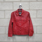 Womens Roots Leather Jacket Size 10 Medium