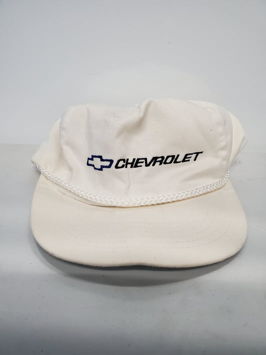 Mens Vintage 80s Chevrolet Strapback Hat