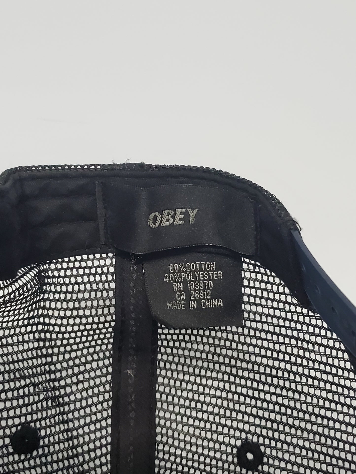 Mens Obey Trucker Hat Snapback