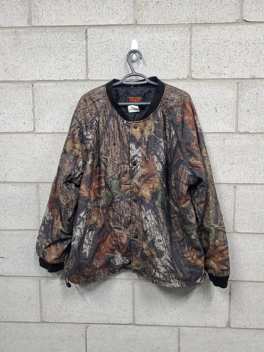 Mens Realtree Pattern Style Button Up Jacket Size XL