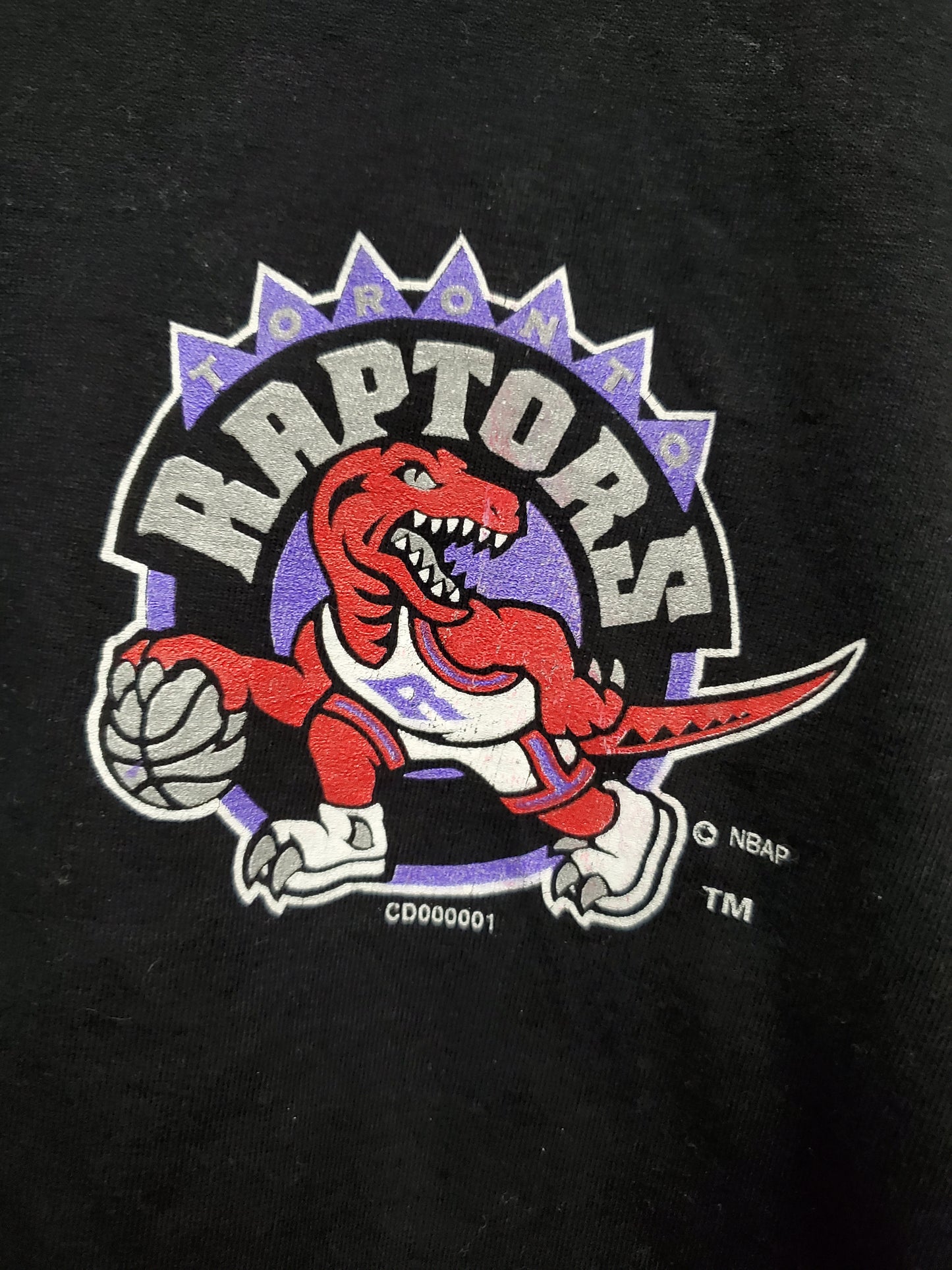 Mens Toronto Raptors Waves Long Sleeve Shirt Size Medium