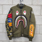 Mens Bape 1st Camo Shark Bomber Jacket Size Medium