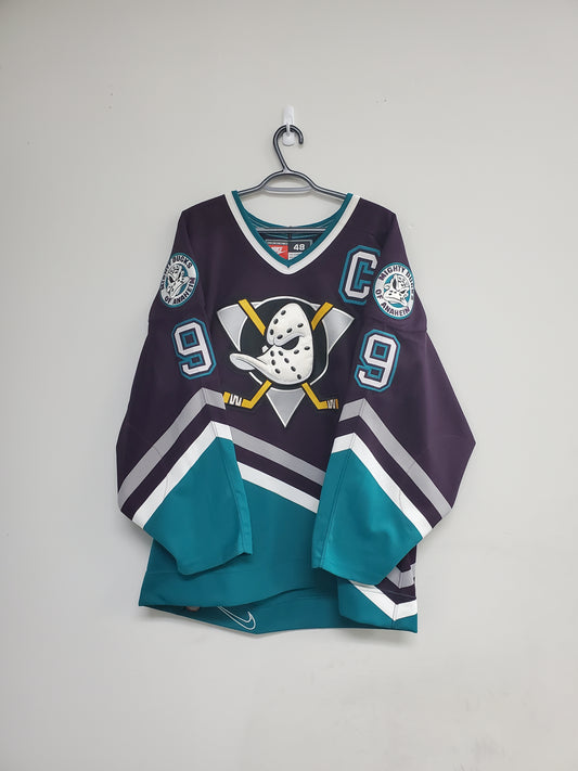 Mens 00s Paul Kariya Mighty Ducks Nike Jeresy Size 48 Large