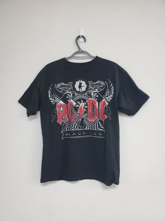 Mens AC/DC Black Ice 2008 T-Shirt Size Large
