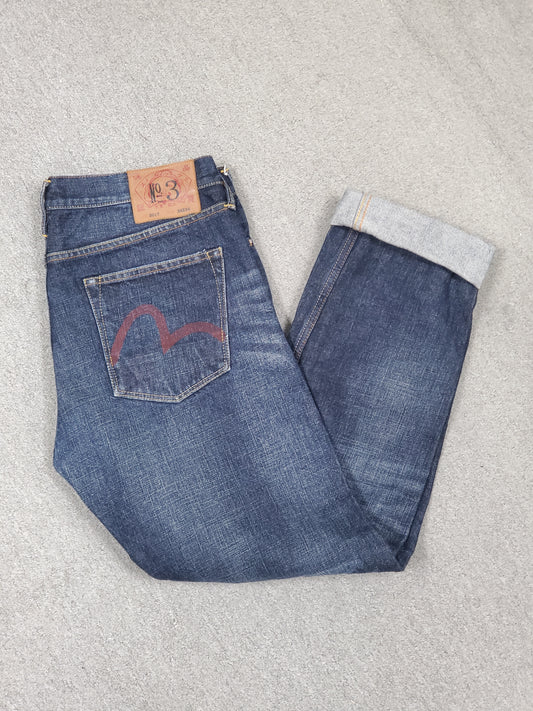 Mens Evisu Denim Jeans 34"x34"