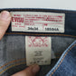 Mens Evisu Denim Jeans 34"x34"