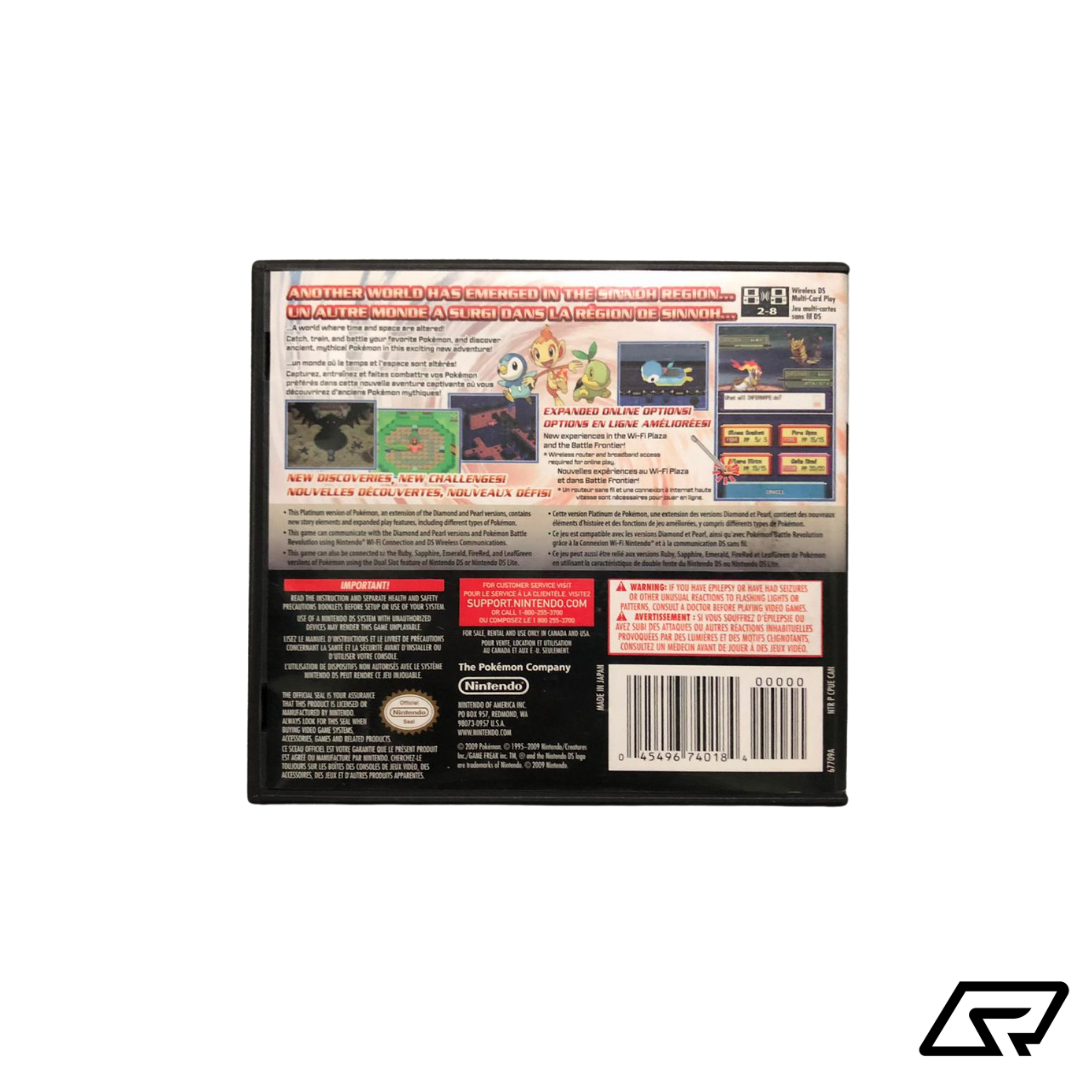 Pokemon: Platinum Version (Nintendo DS, 2009) Authentic w/ Manual Video Game