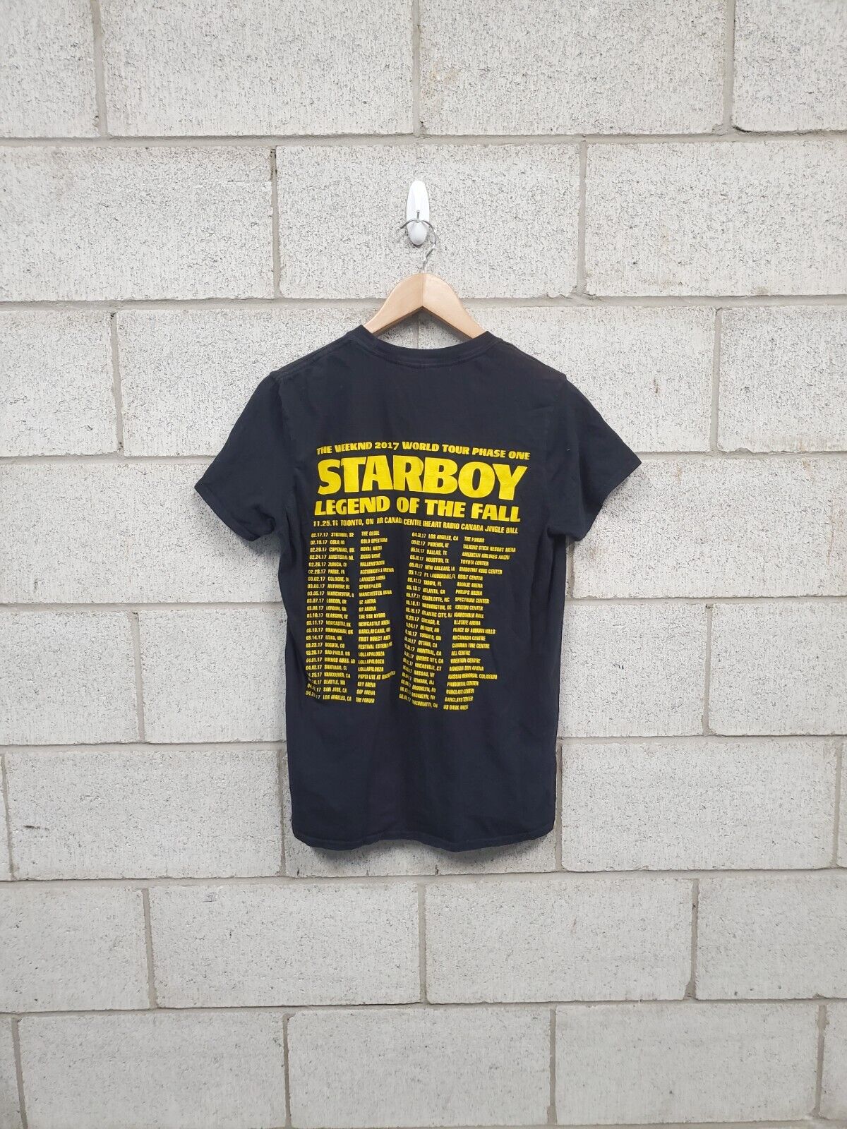 Mens 2017 The Weeknd Starboy T-Shirt Size Small
