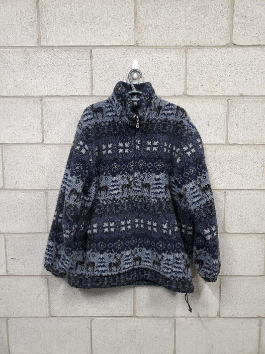 Mens Woolrich Deep Pile Jacket Size Large