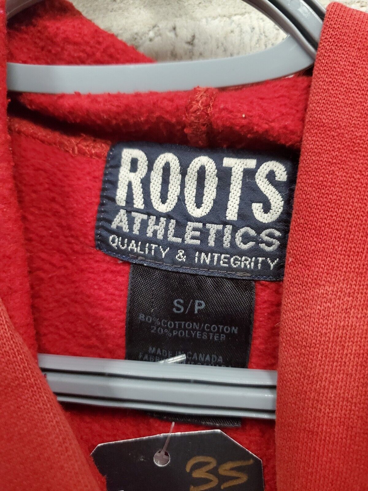 Mens Roots Canada Hoodie Size Small