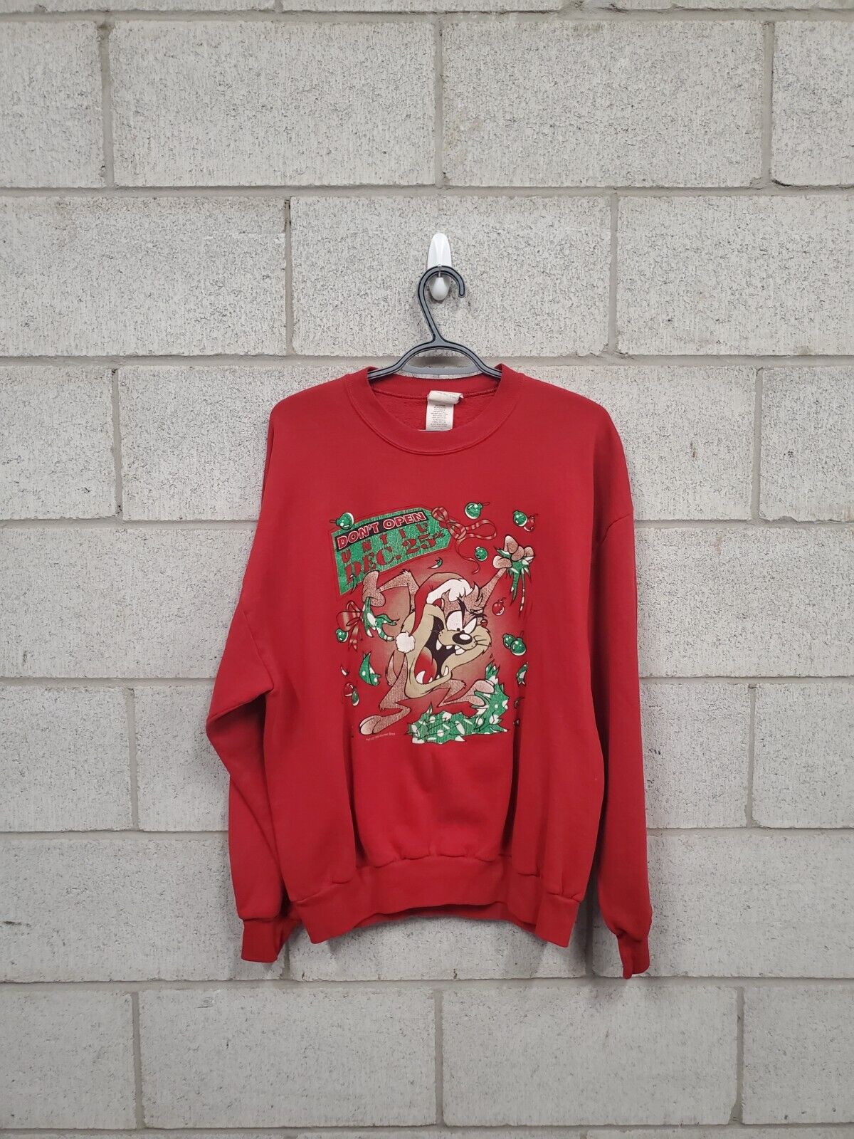 Mens 1995 Tasmanian Devil Crewneck Christmas Size XL