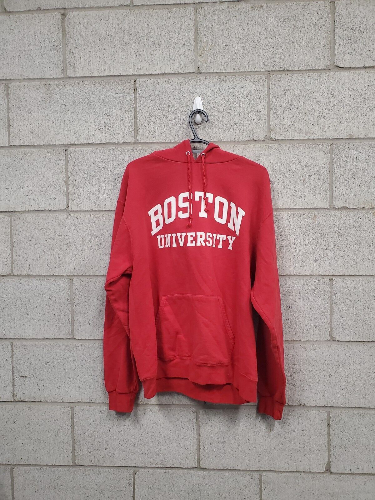 Mens Boston University Champion Hoodie Size Large