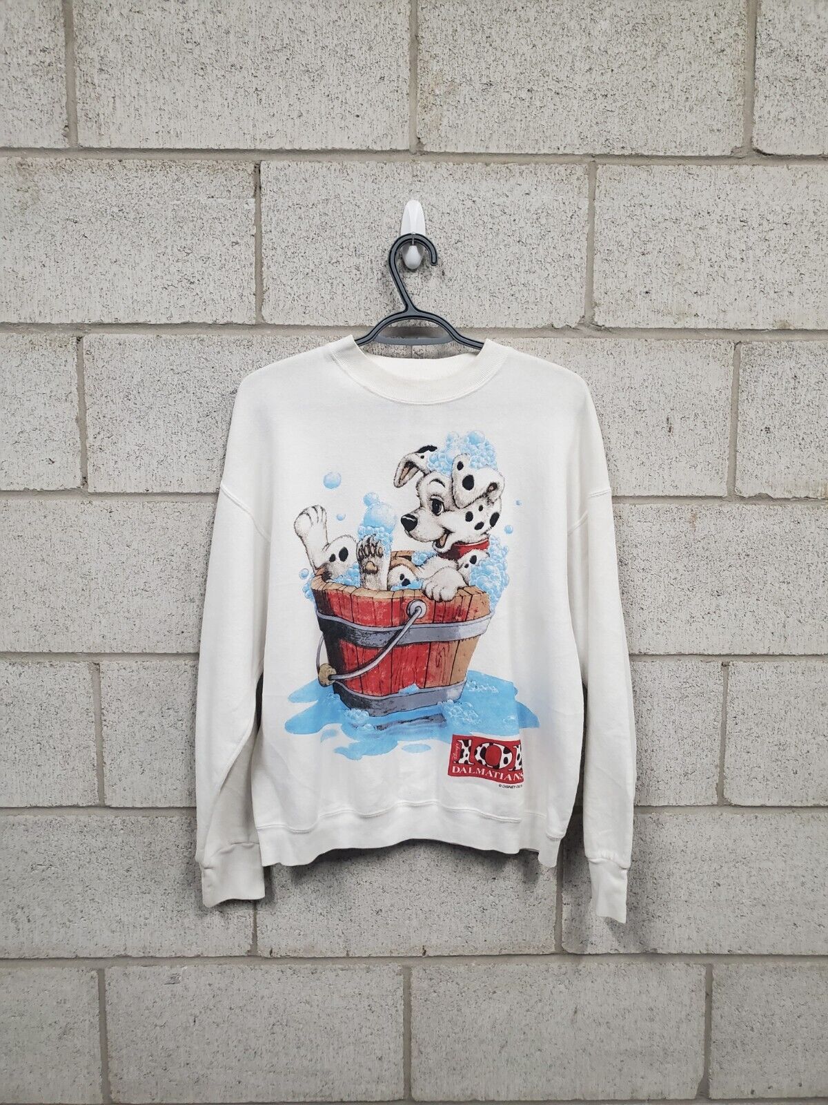 Mens 101 Dalmation Crewneck Fits Large