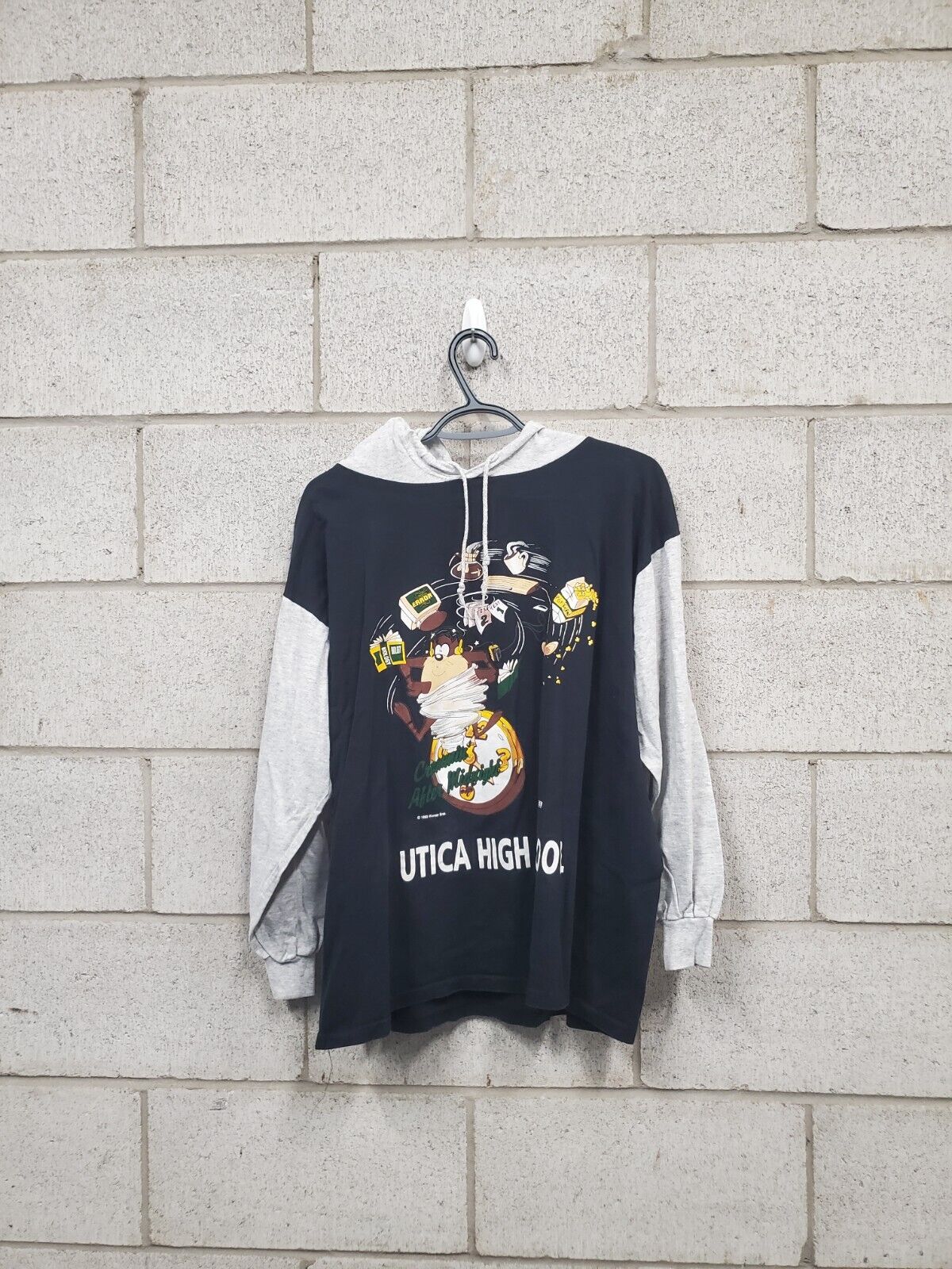 Mens 1993 Utica High School Hoodie Size Large