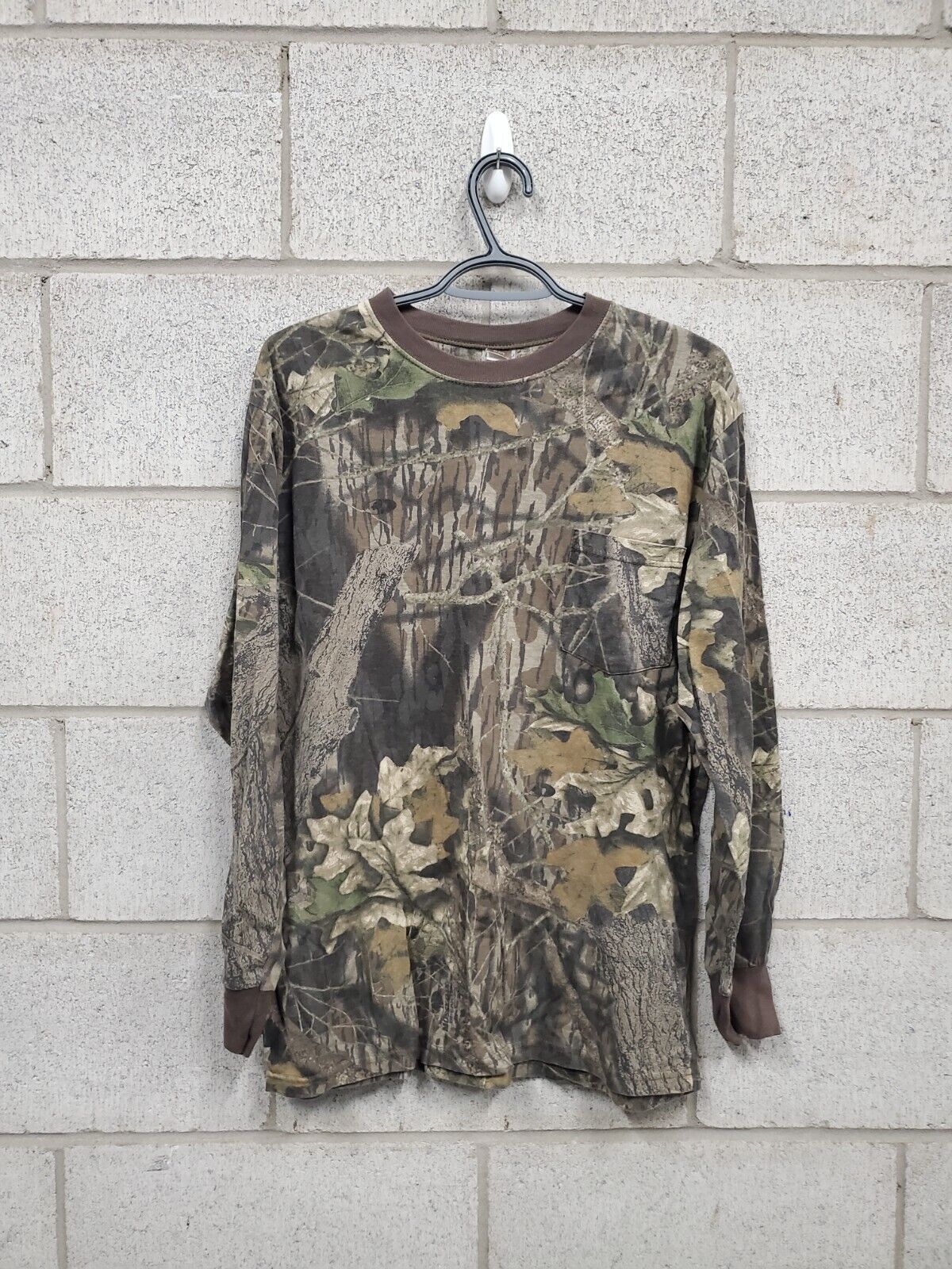 Mens Camo Long Sleeve Shirt Size Large