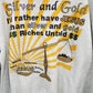 Mens Silver & Gold Jesus Crewneck Fits XL