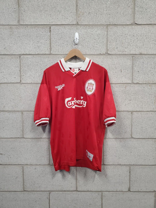 Mens 90s Liverpool Reebok Soccer Jersey Size XL